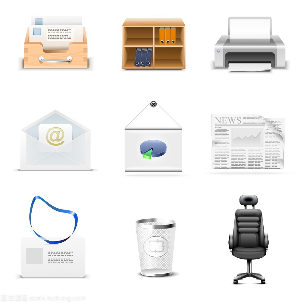 現代辦公新風尚 矢量設計賦能辦公用品美學